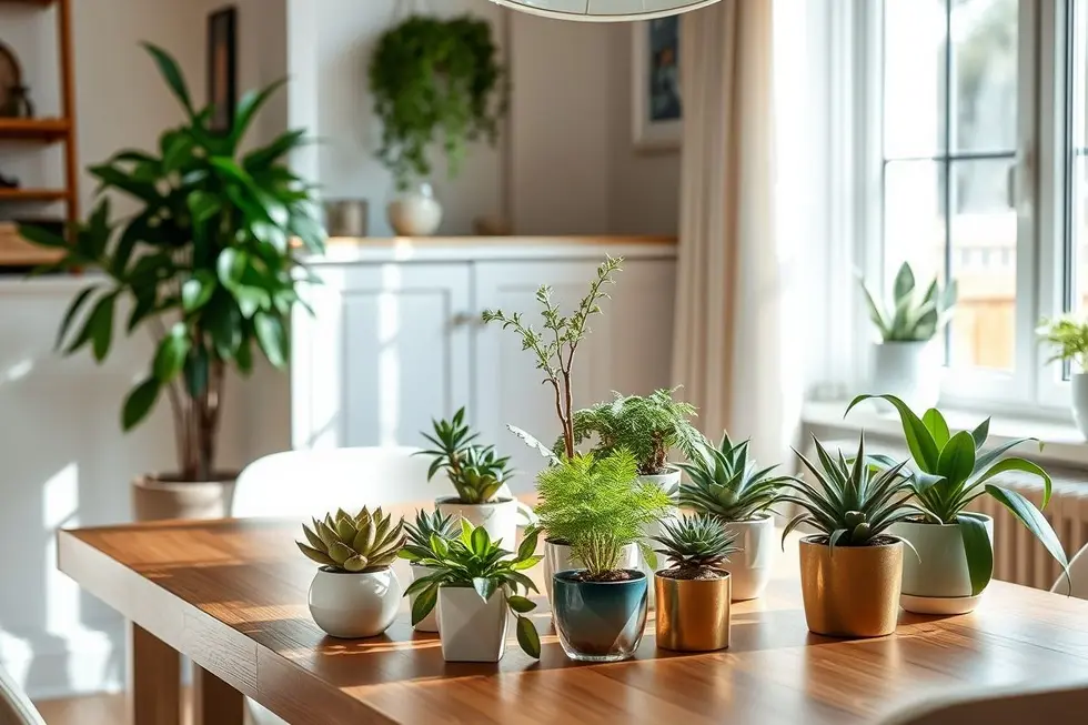 Por que escolher plantas para decorar a mesa de jantar